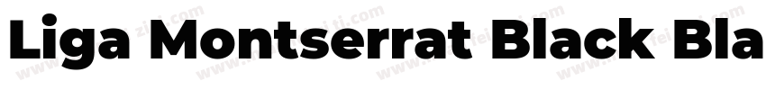 Liga Montserrat Black Black Italic字体转换